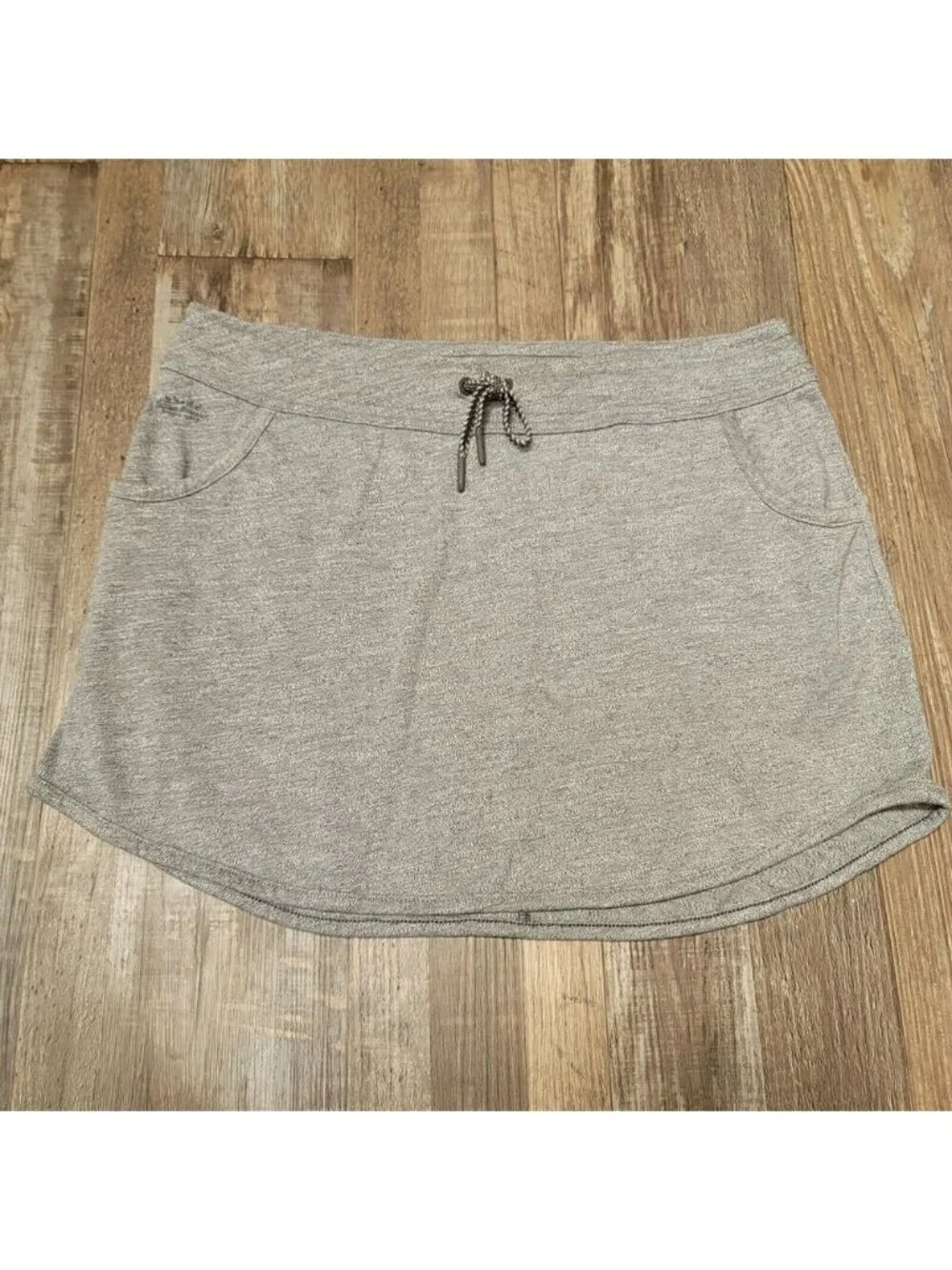 Women's Heather Gray Athena Mini Skirt Medium
